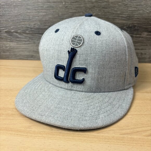 Washington Wizards Hat Cap Snapback Gray NBA Basketball New Era Adjustable - Picture 5 of 12